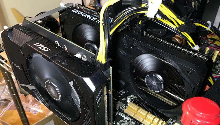 ビットコイン高騰中！ マイニングリグ GTX1660 super *4枚ビットコイン 